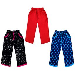 IndiWeaves Girls Pack of 3 Mid-Rise Cotton Printed Capris-image-22