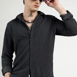 Campus Sutra Men Comfort Grid Tattersall Checks Opaque Printed Casual Shirt-picture-19
