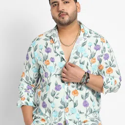 Instafab Plus Classic Floral Printed Casual Shirt-image-68