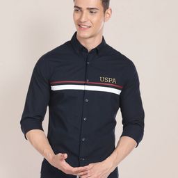 U.S. Polo Assn. Engineer Stripe Cotton Shirt-image-61