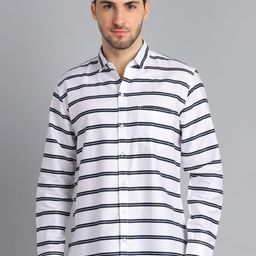 HANUMNTRA Comfort Horizontal Stripes Casual Shirt-image-66