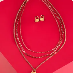 AMI Gold-Plated Layered Chain-7
