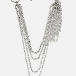 Kazo Silver-Plated Layered With Metal Tassel Chain-16