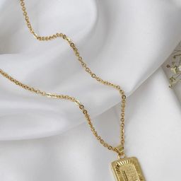 JOKER & WITCH Gold-Toned Alphabet L Gold-Plated Necklace-23