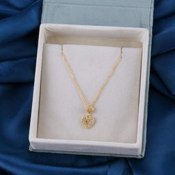 Brandsoon 1 Gram Gold-Plated White Stone-Studded Necklace-image-24