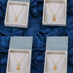 Brandsoon Set Of 4 Gold-Plated Brass Feather Chains-8