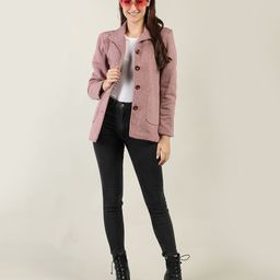 Dlanxa Women Pink Solid Coats-image-103
