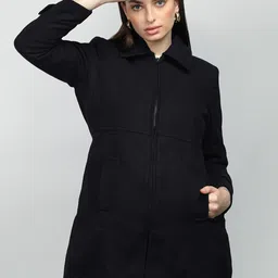 HONNETE Spread Collar Zip Coats-picture-43