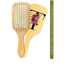 ALLURE Floral & Letter T Print Paddle Hair Brush-image-82