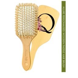 ALLURE Letter Q Printed Paddle Hair Brush-image-97