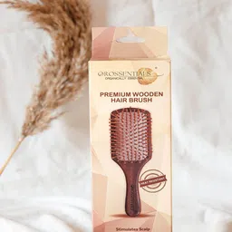 OROSSENTIALS Set Of 2 Wooden Hair Brush & Oval Hair Brush - Small image 2