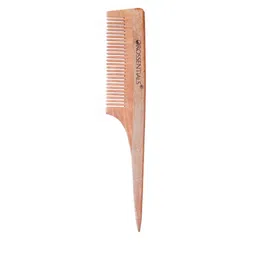 OROSSENTIALS Set Of 2 Wooden Oval Hair Brush & Long Tail Comb image 2