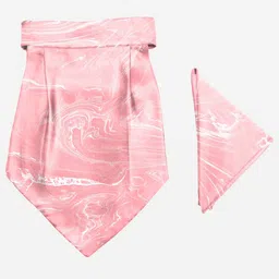 Blacksmith Men Pink & Black Printed Cravat-picture-23