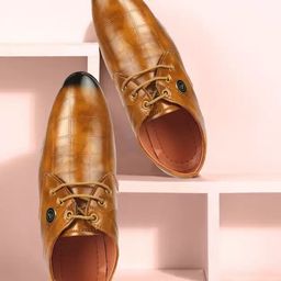 BAESD Boys Textured Pointed Toe Derbys-12