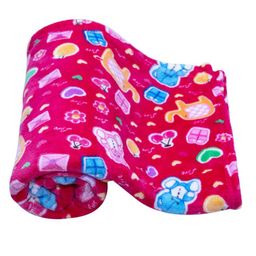 MeeMee Pink & Blue Cartoon Characters AC Room 300 GSM Single Bed Blanket-image-15