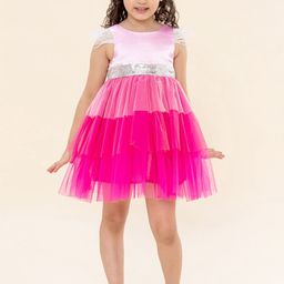 A T U N Pink Party Dress-image-88