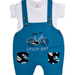 BAESD Infant Kids Embroidered Pure Cotton Dungaree-39