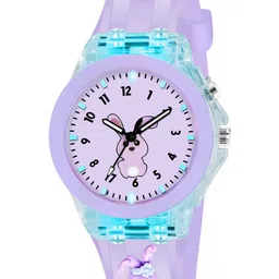 Shocknshop Printed Dial & Straps Scratch Resistant Analogue Watch LED Rabbit P327-34