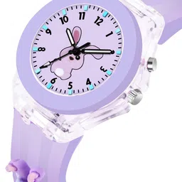 Shocknshop Printed Dial & Straps Scratch Resistant Analogue Watch LED Rabbit P327 image 3