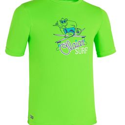 OLAIAN By Decathlon Boys Green Typography Printed T-shirt-picture-31