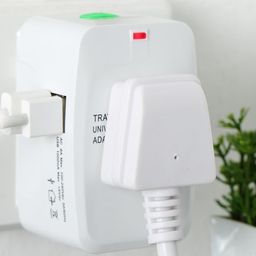 nhsk enterprise 3 Pin Travel Universal Multi Plug Adaptor All in One Universal Travel Adapter International Plug Adapter Fast Charging Travel Adapter Compatible with Smart Phone Laptop Mobile Camera Tablet image 2
