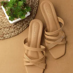 Vishudh Nude-Brown Solid Heels-image-41