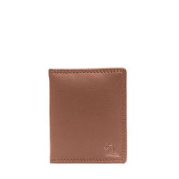 Kara Unisex Coffee Brown Solid Leather Card Holder-1