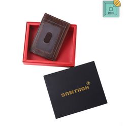 SAMTROH Adults Brown Leather Card Holder-35
