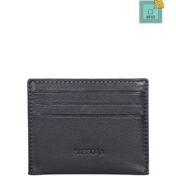 Sassora Unisex Textured Leather RFID Protected Card Holder-41