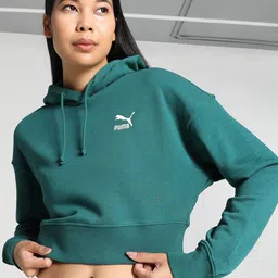 Puma Classics Cropped Hooded Sweatshirt-image-6