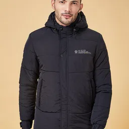 Urban Ranger by pantaloons Hooded Puffer Jacket-image-13
