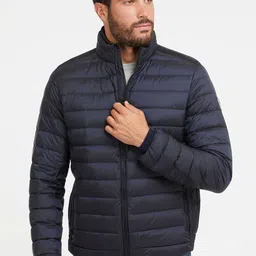GUESS Men Floral Quilted Jacket-image-55