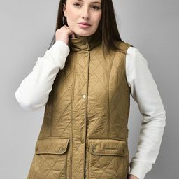 Woodland Women Mandarin Collar Solid Casual Quilted Jacket-picture-54