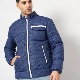 Celio Mock Collar Lightweight Puffer Jacket-14