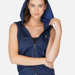 UZARUS Sleeveless Lightweight Hooded Sporty Jacket-41