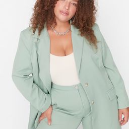 Trendyol Notched Lapel Collar Single-Breasted Formal Blazer-image-18
