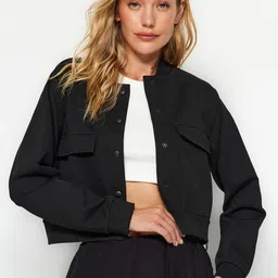 Trendyol Spread Collar Tailored Jacket-10