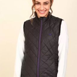 Wildcraft Women Black Lightweight Longline Padded Jacket-image-69
