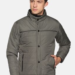 SHOWOFF Men Olive Green Windcheater Outdoor Padded Jacket-image-0