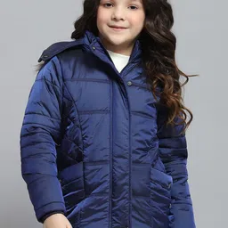Monte Carlo Girls Hooded Solid Casual Lightweight Parka Jacket-image-82