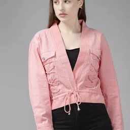 The Dry State Women Corduroy Crop Tailored Jacket-picture-29