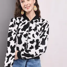 TANDUL Camouflage Printed Stand Collar Lightweight Bomber Jacket-17