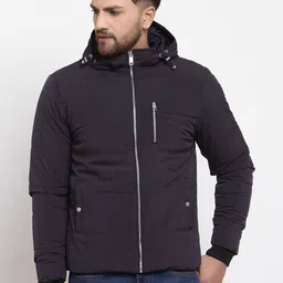 Red Tape Men Grey Solid Padded Jacket With Hood-34