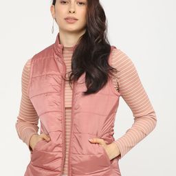 Tokyo Talkies Women Brown Self Design Puffer Jacket-picture-27