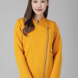 TANDUL Lightweight Velvet Quilted Jacket-image-91