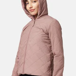 Honey by Pantaloons Women Pink Quilted Jacket image 3