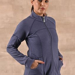 Lakshita Fleece Mock Collar Front-Open Sweatshirt image 2