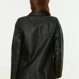 Trendyol Textured Self Design Tailored Jacket image 2