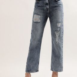 ELLE Women High-Rise Mildly Distressed Heavy Fade Stretchable Cotton Jeans-image-27