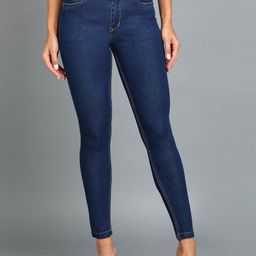 Urbano Fashion Women Skinny Fit Light Fade Stretchable Jeans-image-35